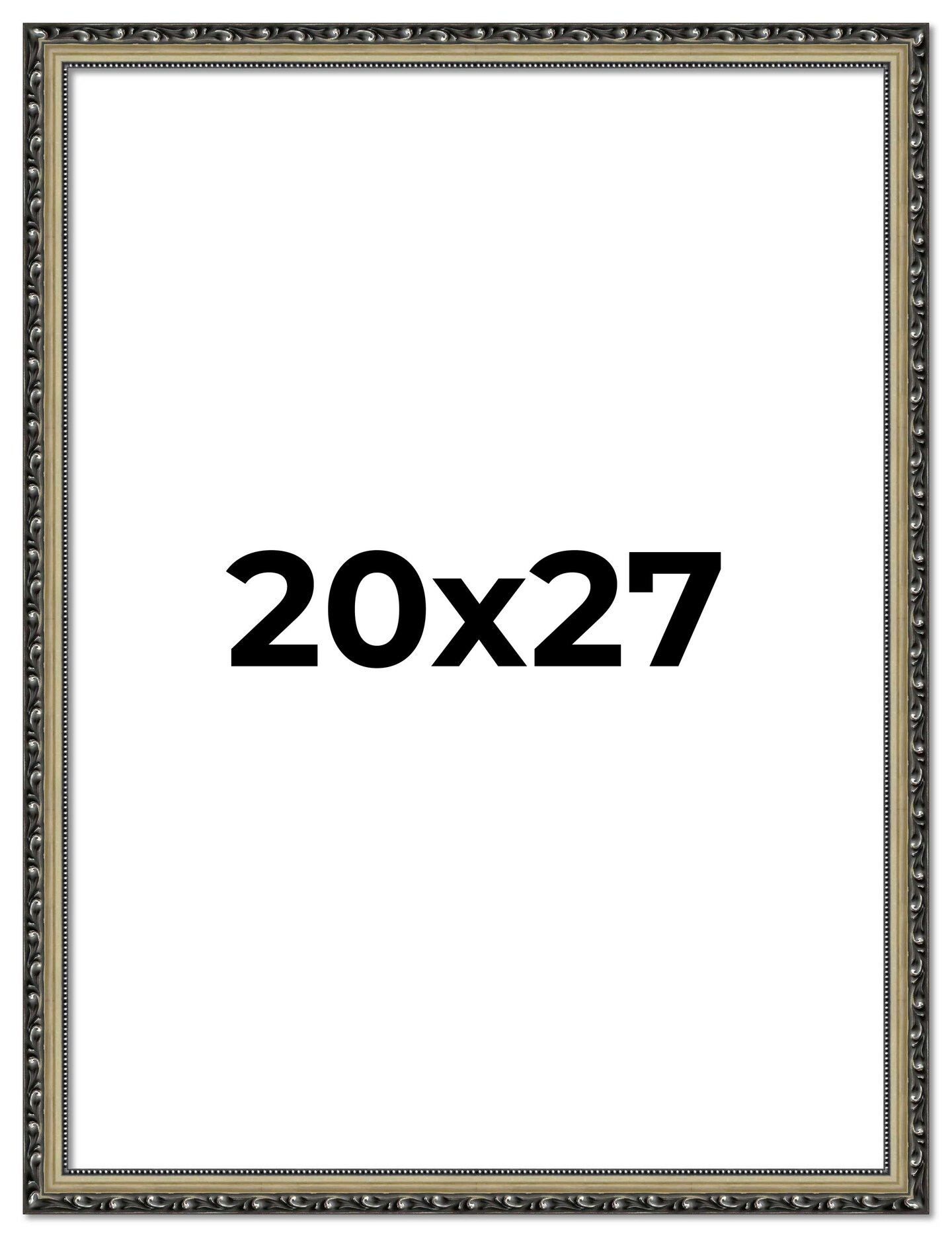 20x27 Solid Wood Antique Picture Frame with UV-Resistant Acrylic & Acid ...