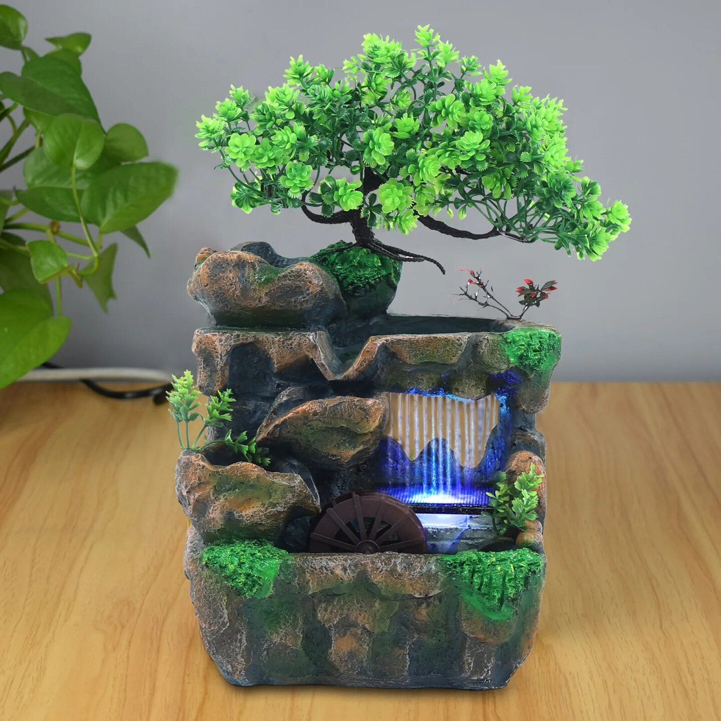 Rockery Fountain Waterfall Feng Shui Desktop Ornament Indoor Water Sound Decor