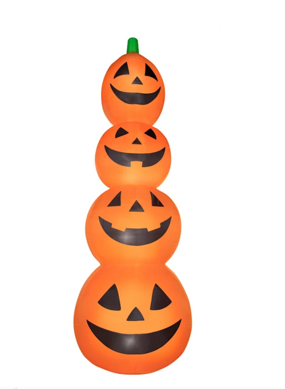 20 FT Halloween Inflatable Jack-o&#x27;-Lantern stack