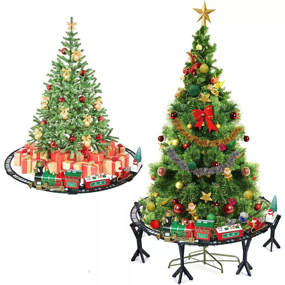 Kitcheniva Electric Christmas Train Tracks Set Kids Toy