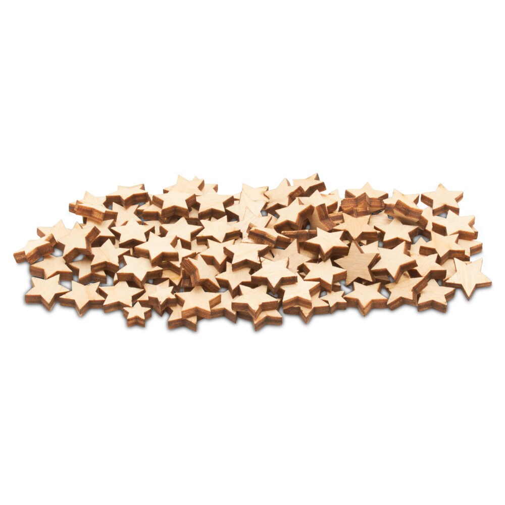 Tiny Wooden Star Assortment, Embellishments for Crafts/Flag Stars |Woodpeckers