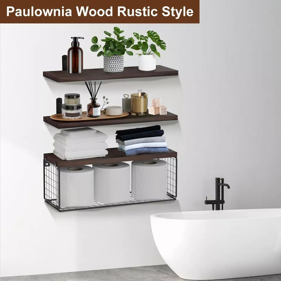Floating Shelves Bathroom Wall Shelves Over Toilet Bathroom Shelf for Wall Decor