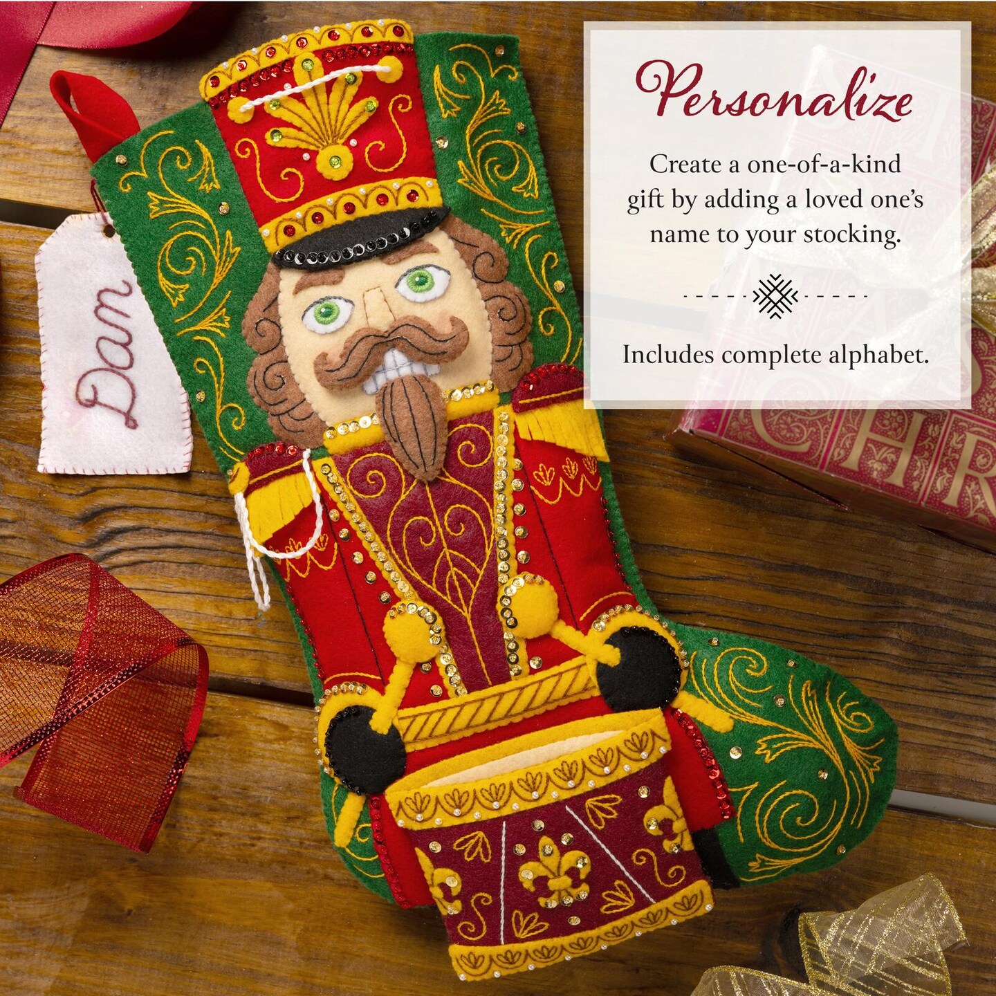 Bucilla Nutcracker Noel Felt Stocking Kit