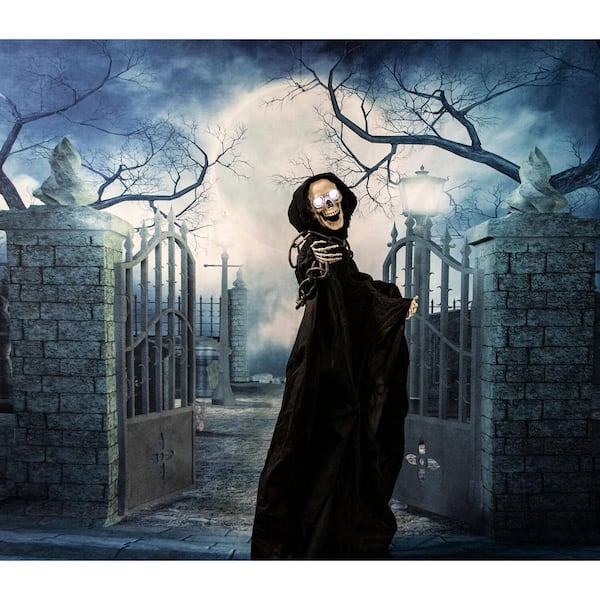 Halloween 63&#x22; Talking Skeleton Reaper