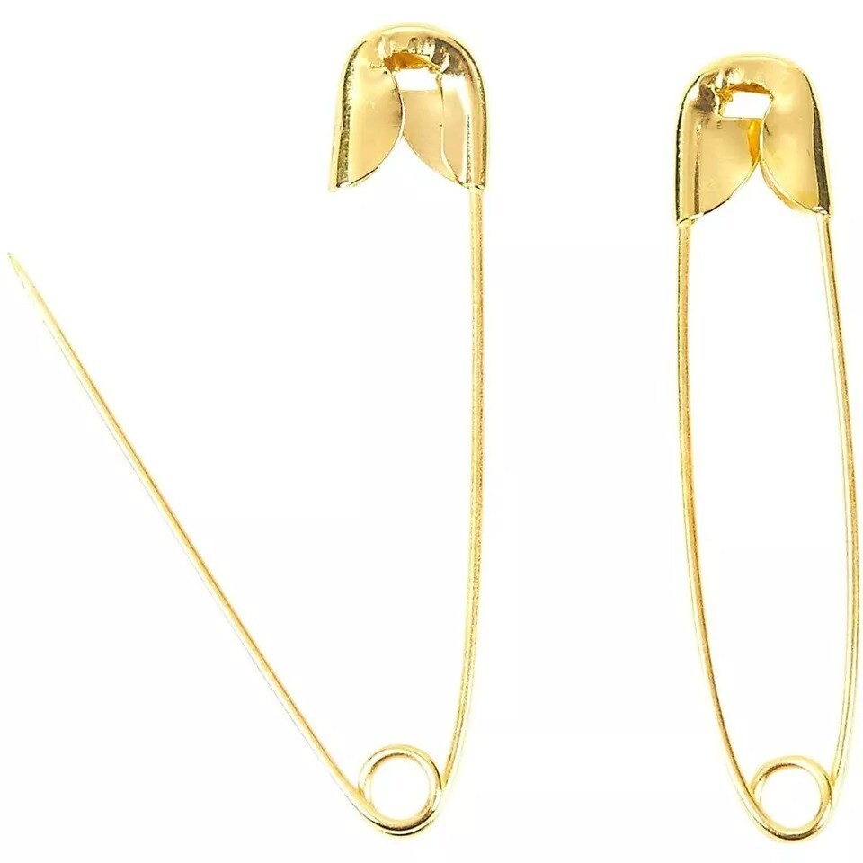 400x Gold Child Baby Safety Pins for Garment Repair Quilting Jewelry Making