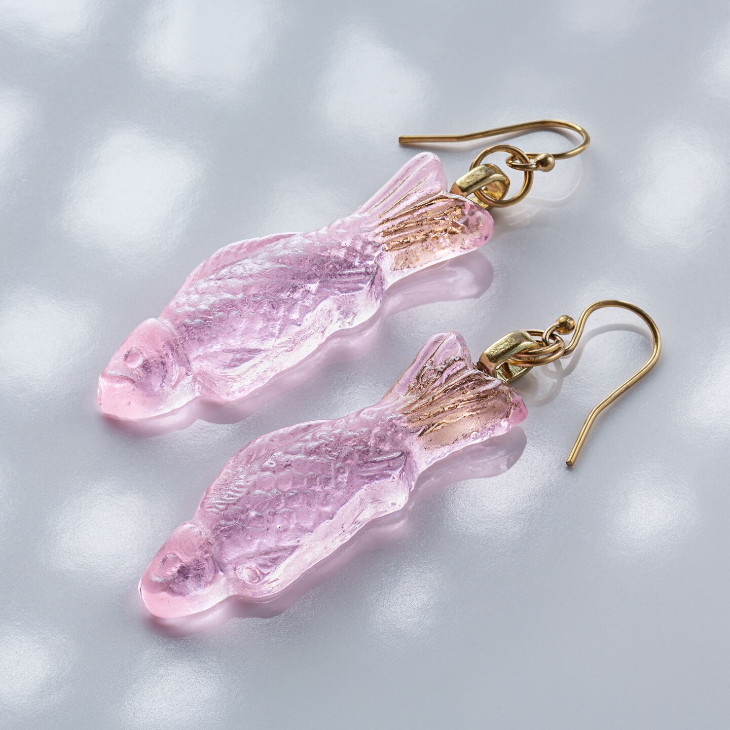 Swedish Fish - Guava Flavor - Handmade Glass Earrings 374692240702472192