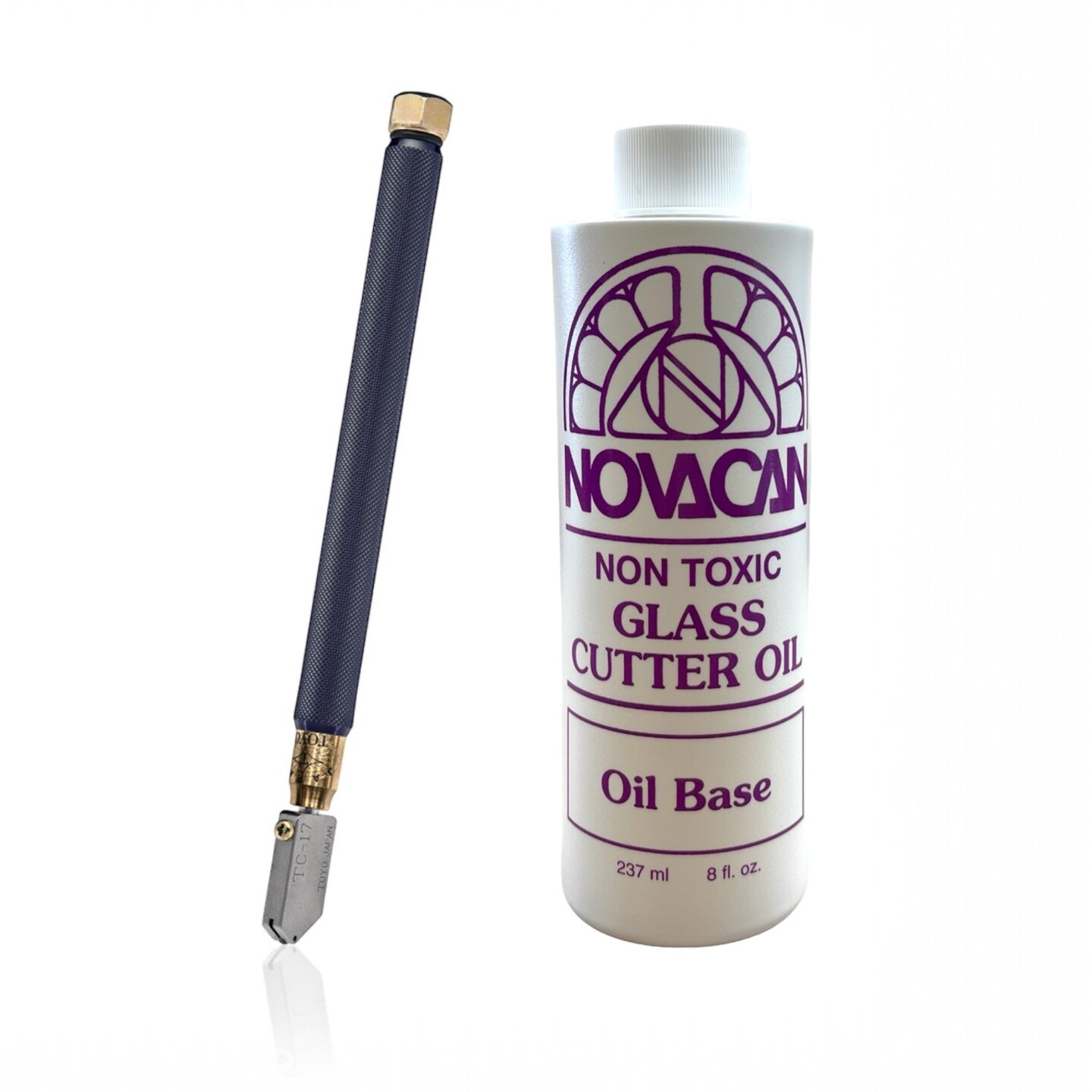 [TC-17B] TOYO&#x2122; Original Brass Handled Supercutter&#xAE; &#x26; Glass Cutter Oil 8 Oz