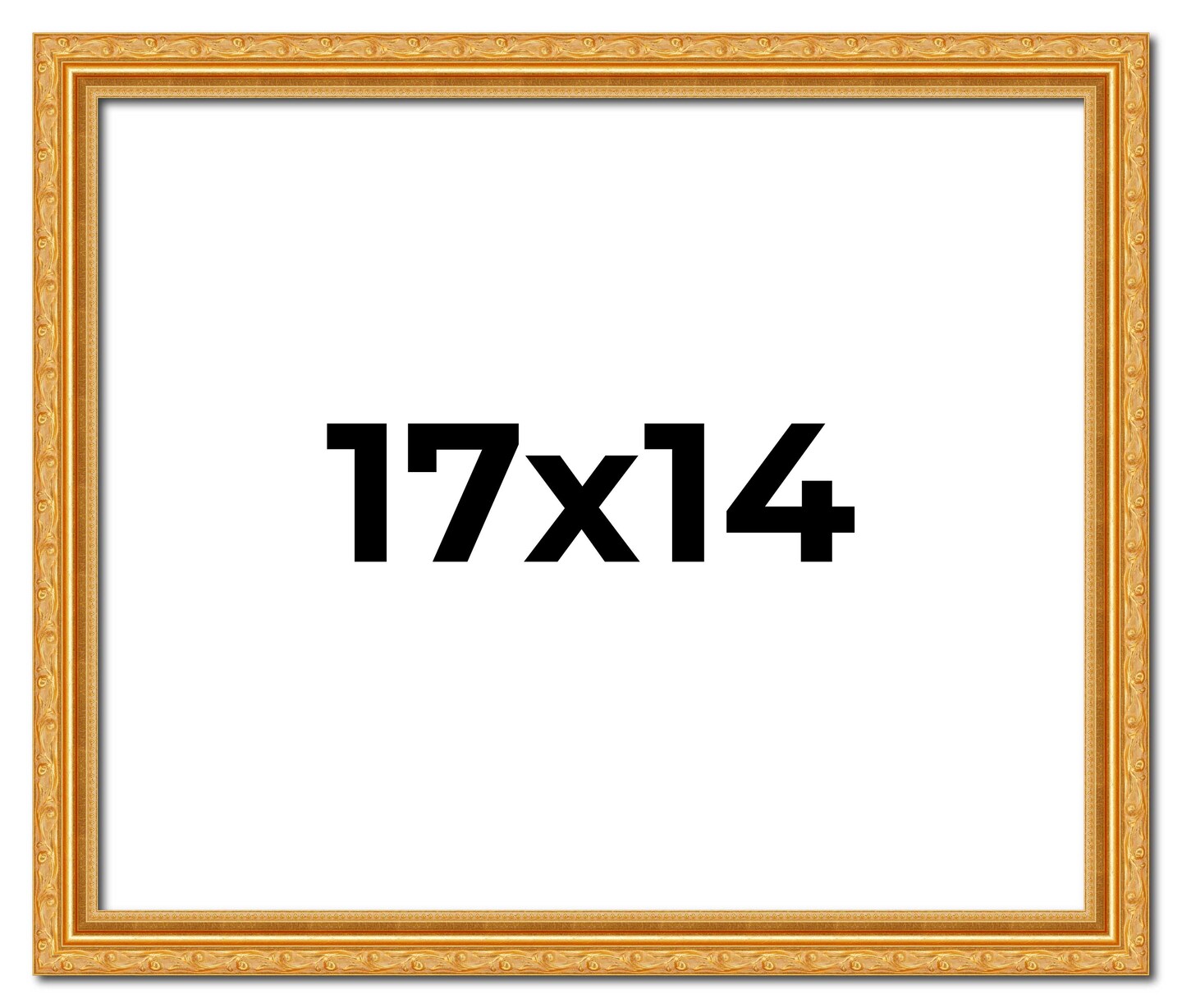 17x14 Solid Wood Antique Picture Frame with UV-Resistant Acrylic & Acid ...