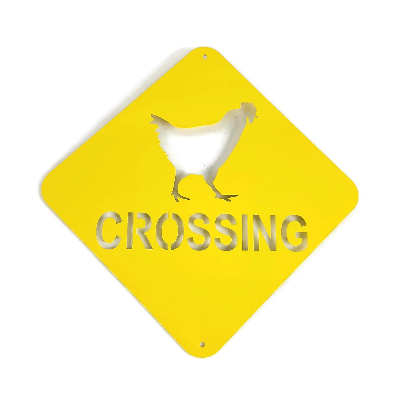 Metal Chicken Crossing Sign 12 Inches Tall | MakerPlace by Michaels