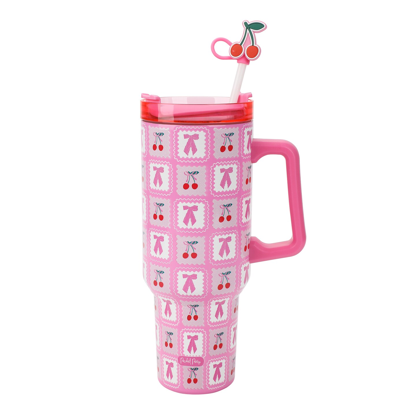 Packed Party Cherries 40oz Pink Tumbler