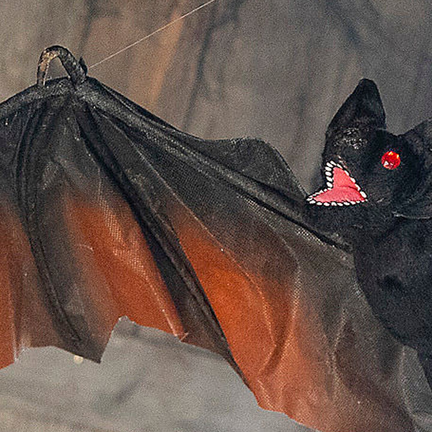 Black Foam Vampire Bat Hanging Decoration