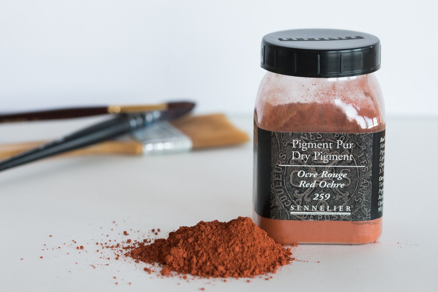 Sennelier Dry Pigment, 90g Jar, Red Ochre