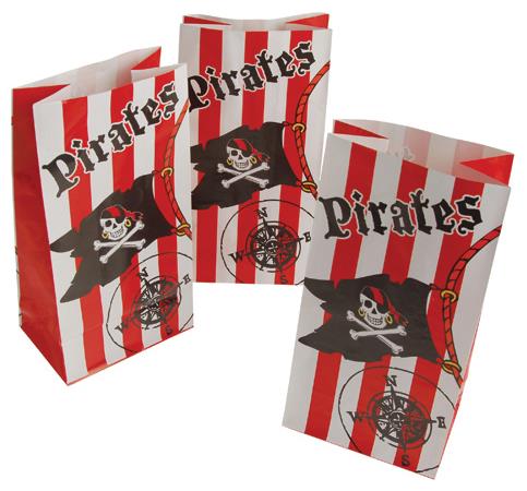 Pirate Paper Bags Include 12 Units