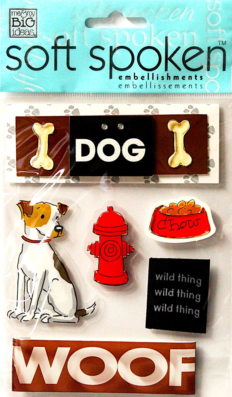 Me &#x26; My Big Ideas Soft Spoken Woof Dimensional Stickers