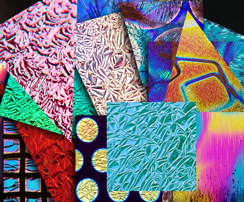 1/2lb. CBS Dichroic Glass Assorted Jewelry Pack Crinklized on Standard Black 90 COE