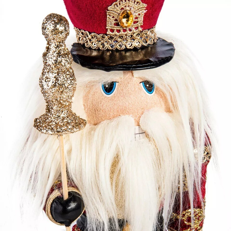 16" Red Nutcracker Doll Christmas Decoration, Christmas Tree Figurine
