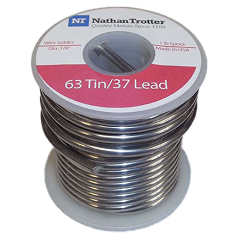 Nathan Trotter 63/37 Glass Solder 1lb. Spool