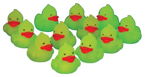 Glow In The Dark Mini Ducks Include 12 Units