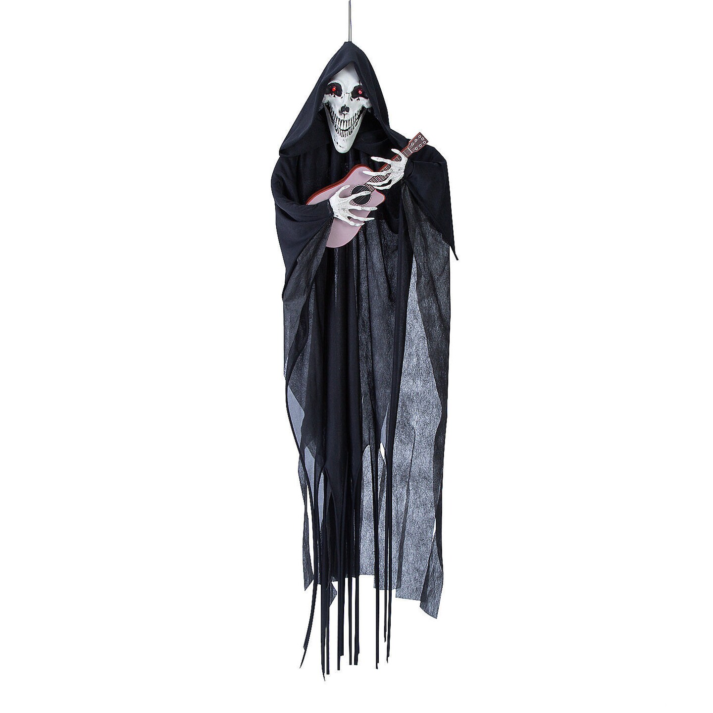 Singing Reaper with Guitar Halloween Decoration 13.75&#x22; x 47.25&#x22;