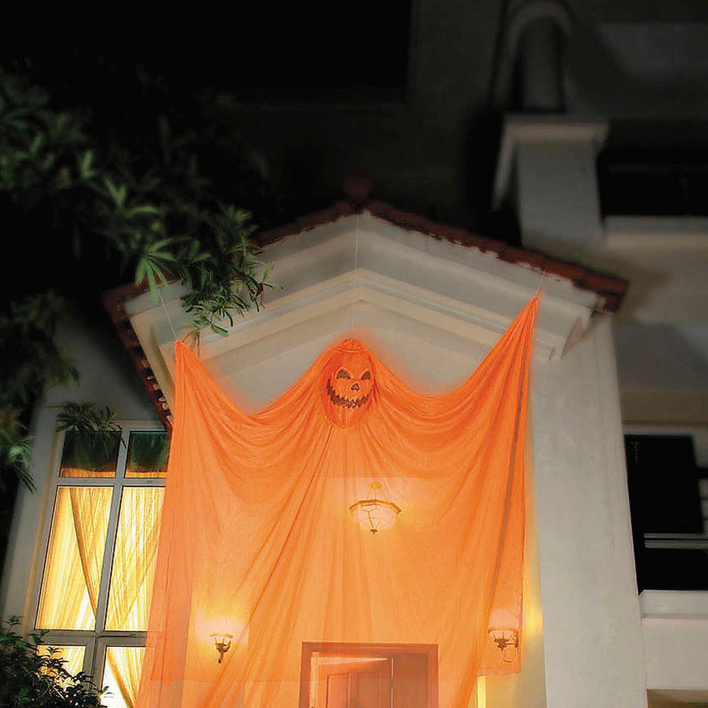 Hanging Floating Giant Reaper Halloween Decoration 7 Ft Sheer Ghostly Figure