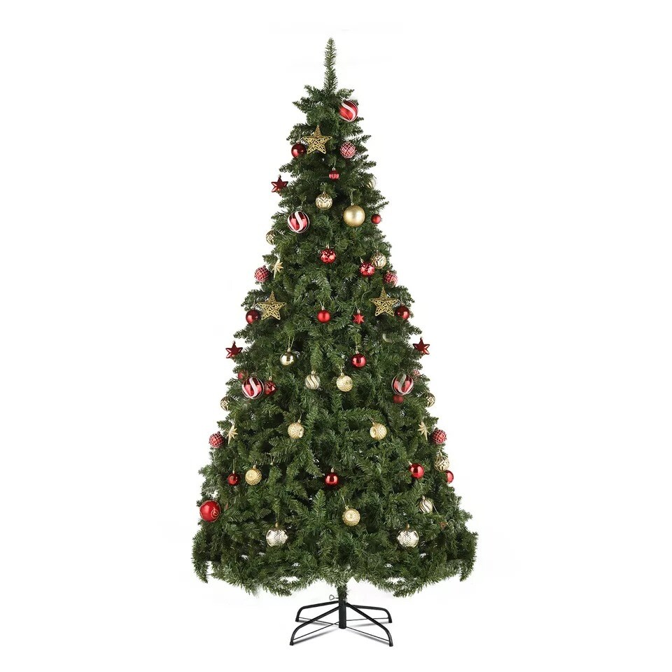 7.5Ft Pre-lit Artificial Christmas Tree Automatic Tree with 600 LED Lights