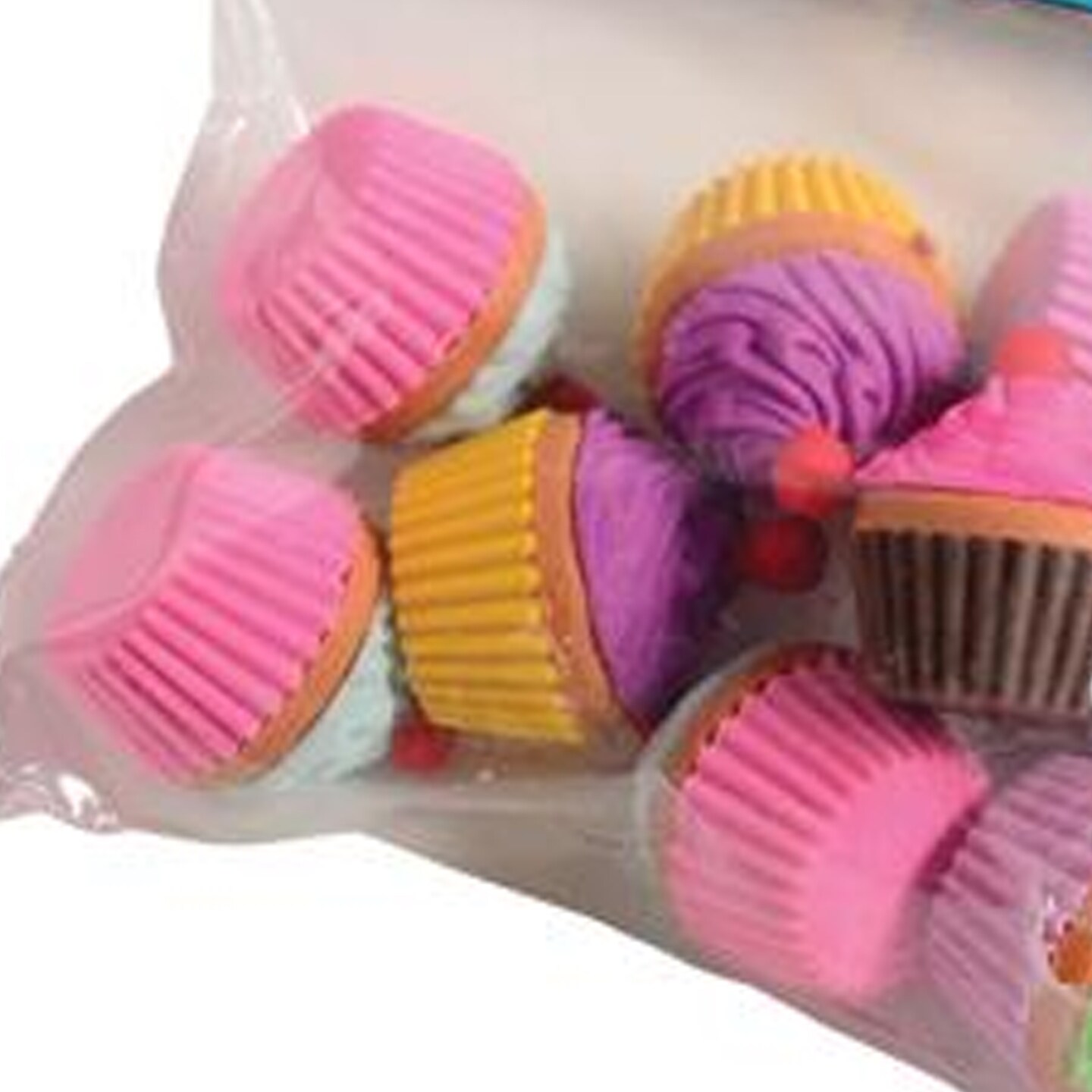 Cupcake Erasers Include 12 Units