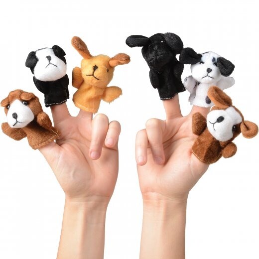 Dog Finger Puppets Include 12 Units