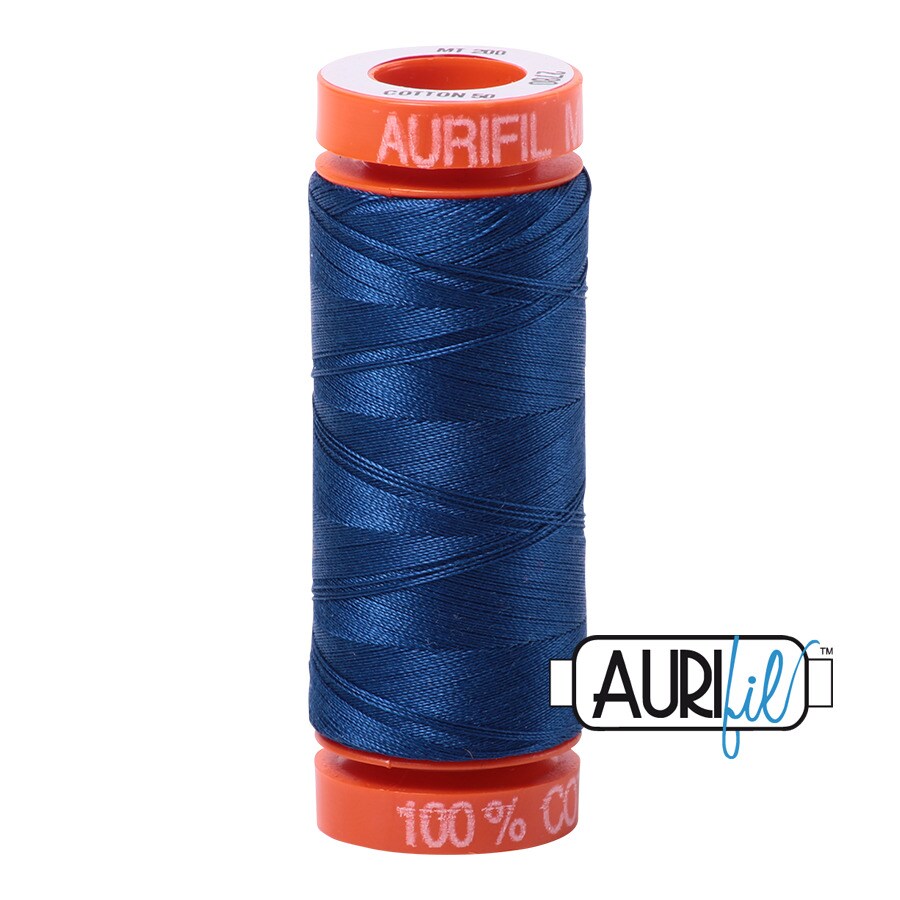 Dark Delft Blue (2780) | 50wt Small Spool (200M / 220Y) | Aurifil Thread