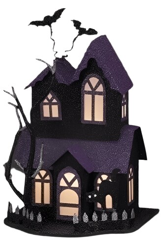Halloween Lighted Haunted House: Purple