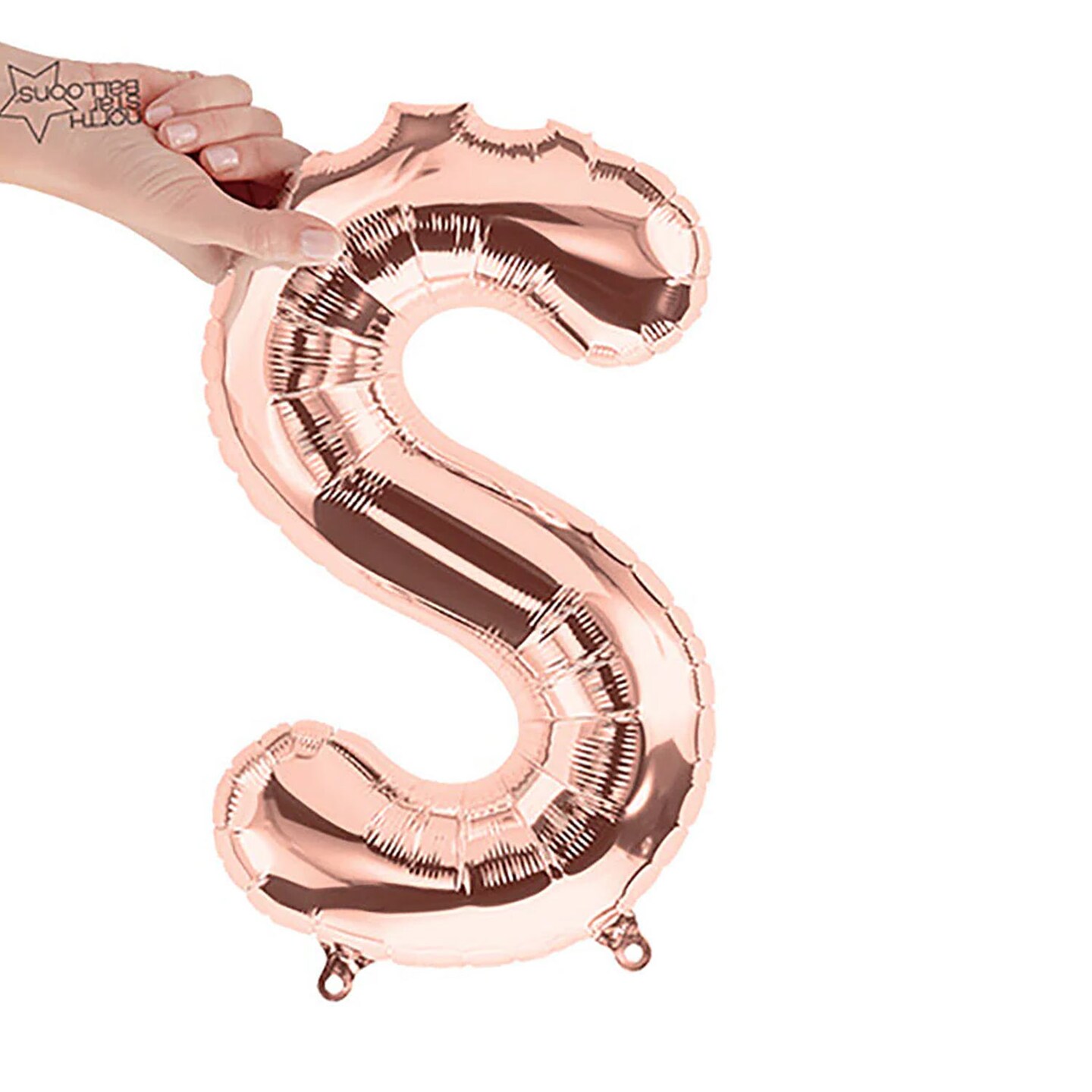 NorthStar Balloons&#xAE; 16 Inch Letter S Rose Gold Air Fill Only