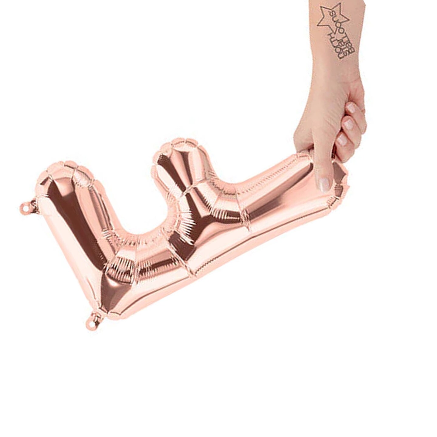 NorthStar Balloons&#xAE; 16 Inch Letter F Rose Gold Air Fill Only