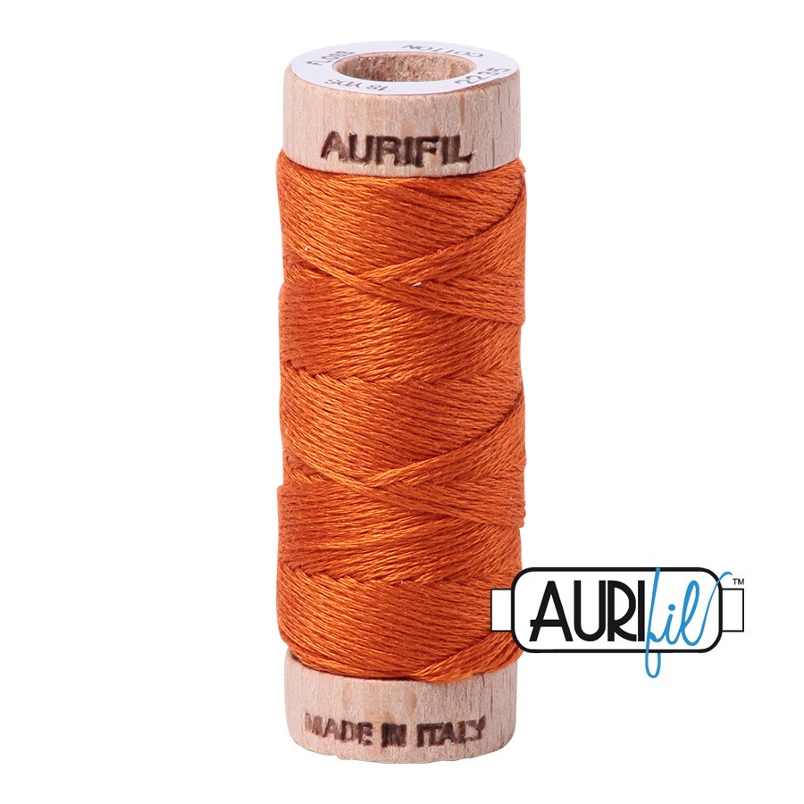 Orange (2235) | Aurifloss Small Spool (18M / 18Y) | Aurifil Thread
