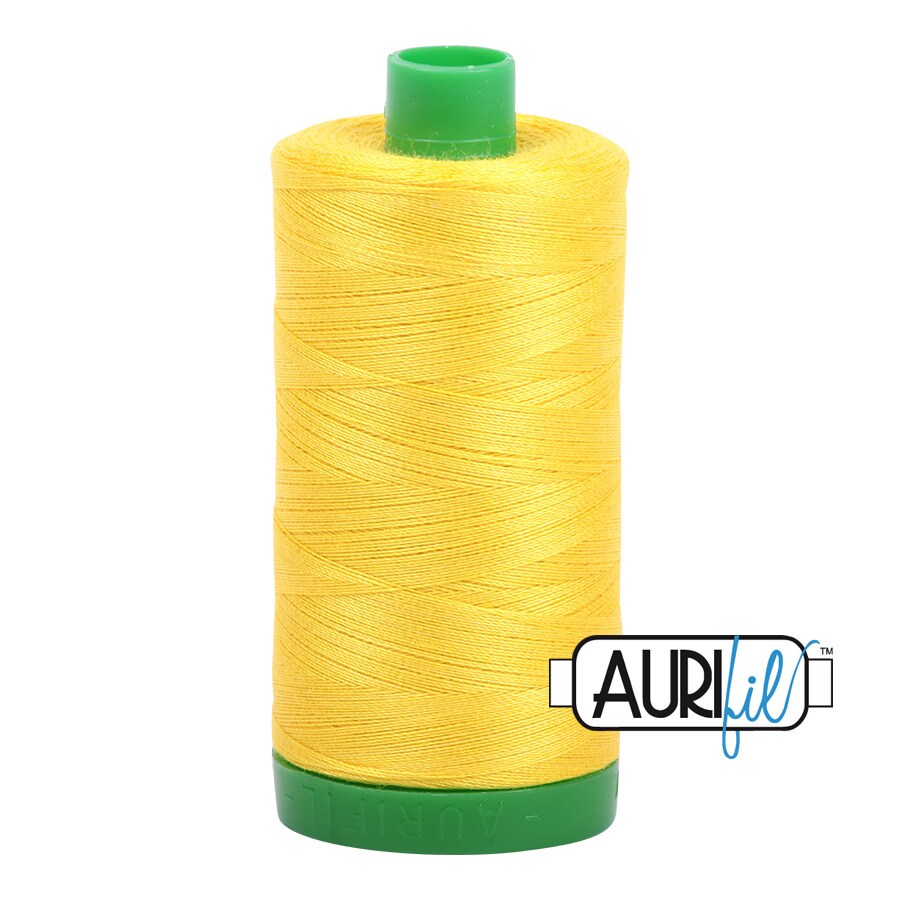 Canary (2120) | 40wt Large Spool (1000M / 1094Y) | Aurifil Thread