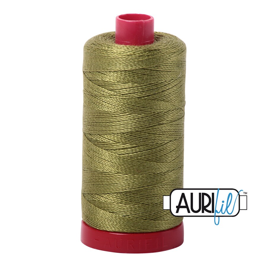 Olive Green (5016) | 12wt Large Spool (325M / 356Y) | Aurifil Thread ...