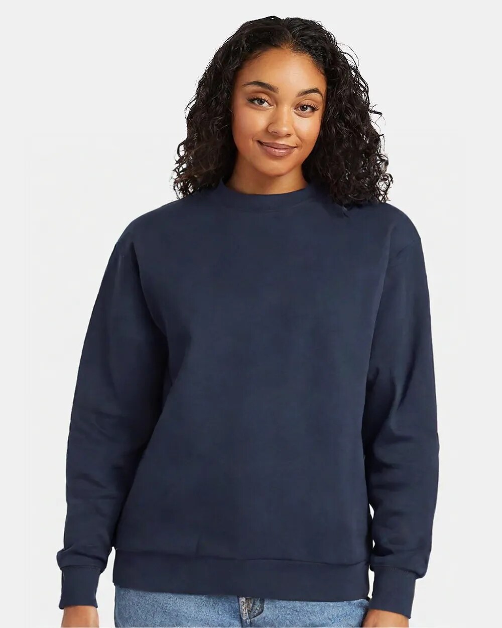Hanes Unisex EcoSmart Fleece Crewneck Sweatshirt For Casual Wear