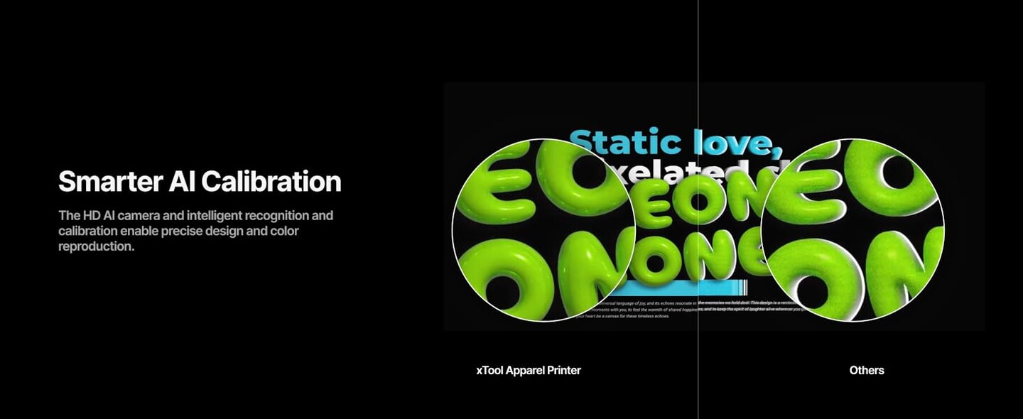 xTool Apparel Printer: One Click DTF Printer, Effortless Customization for Business, Standalone