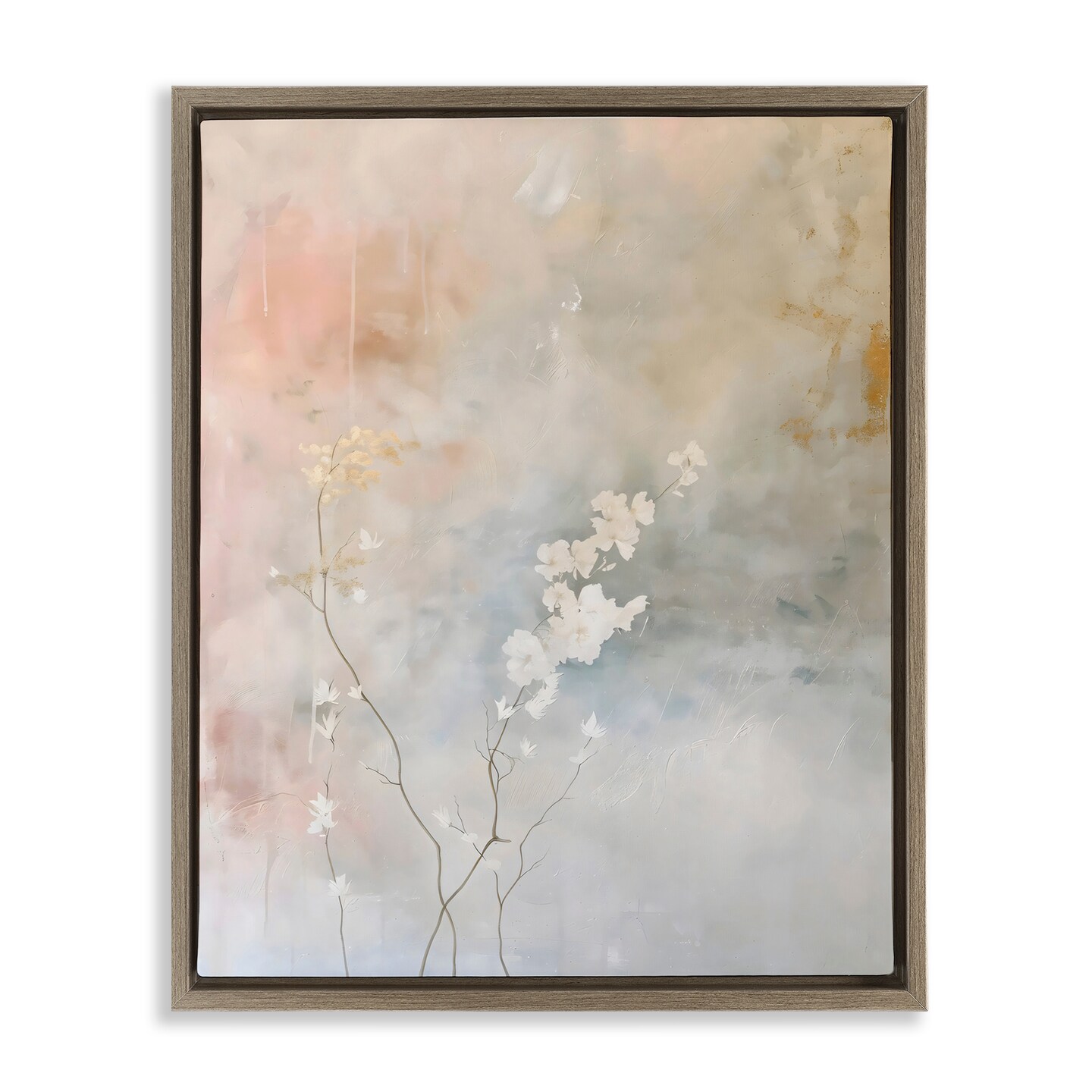 Stupell Industries Pastel Blossom Abstract Floral Floating Frame, design by Creative Studio