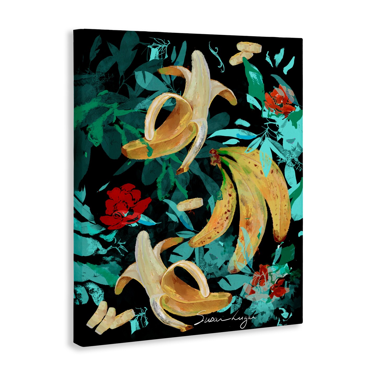 Stupell Industries Banana Medley Abstraction Canvas, design by Susan Lugar
