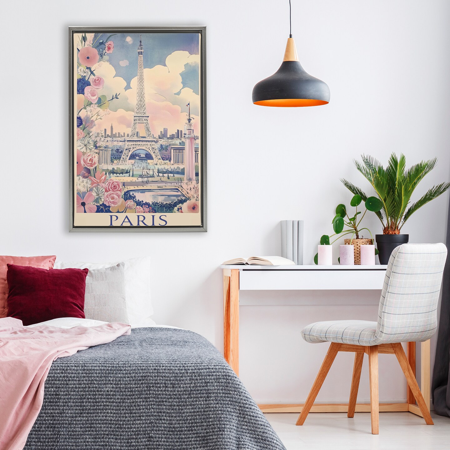 Stupell Industries Vintage Spring In Paris Floating Frame, design by Annabelle Hall