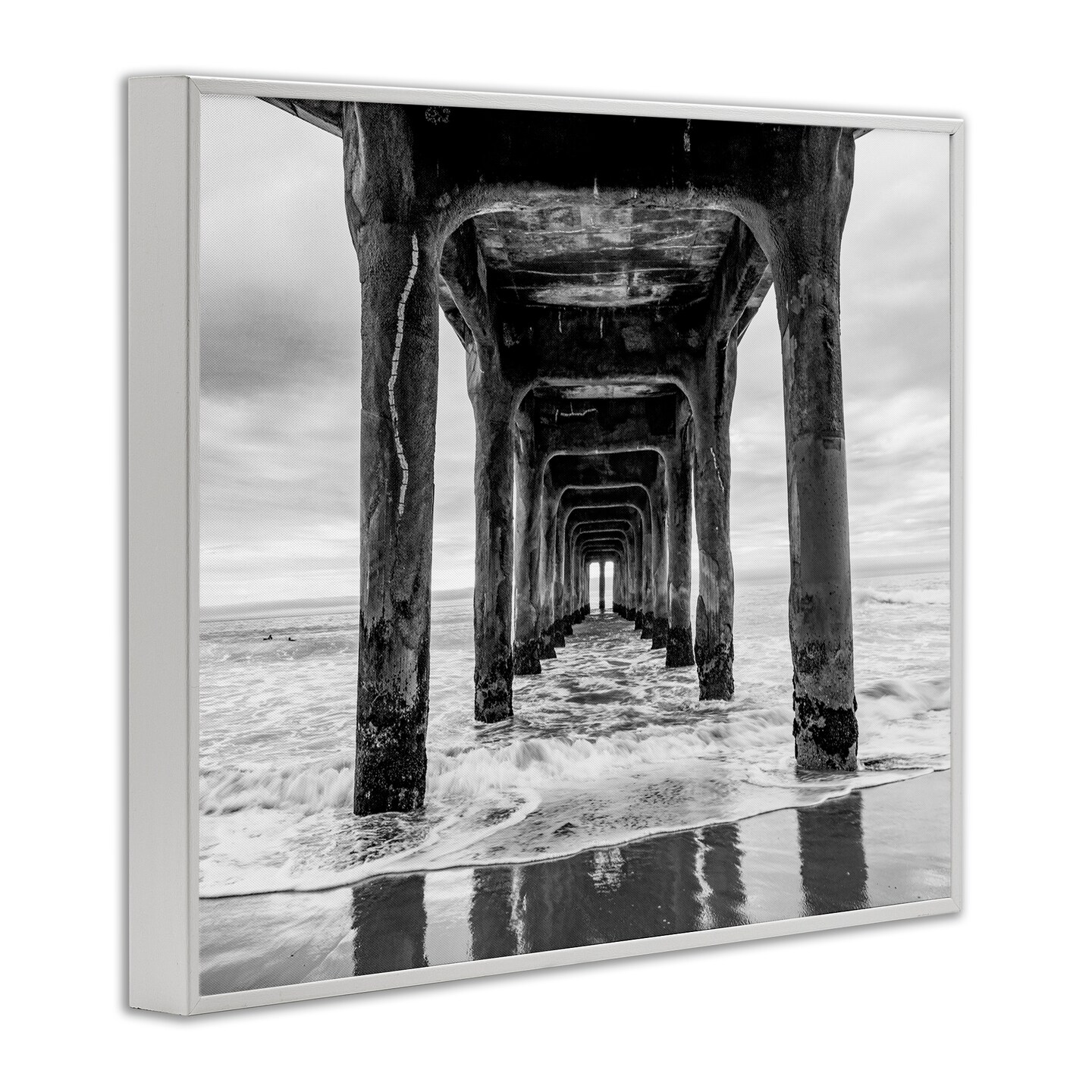 Stupell Industries Pier Structure in Perspective Framed Giclee, design by Jeff Poe Photography