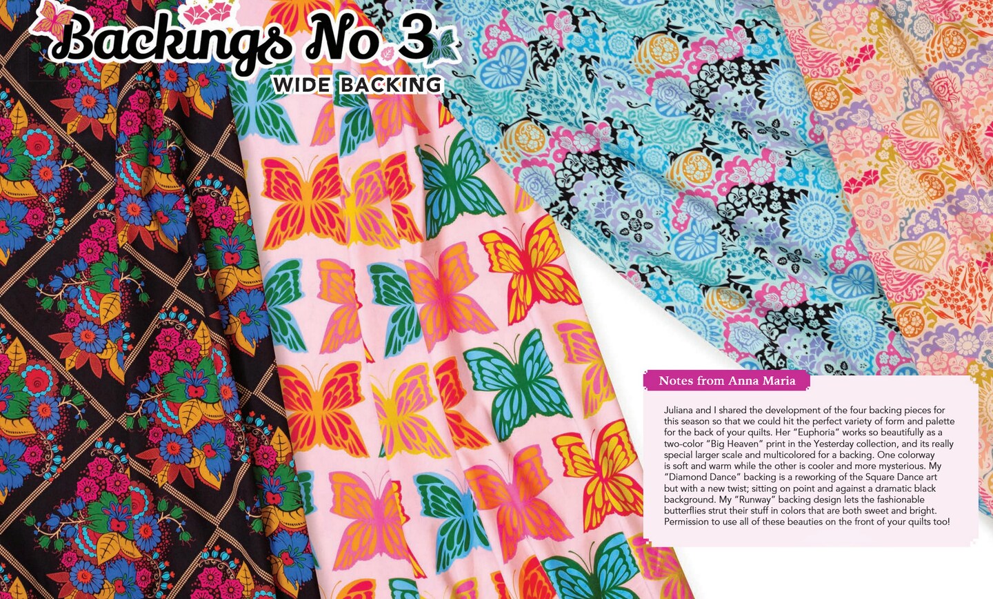 Diamond Dance Wideback (108 Inch) in Velvet (bamt162-99) | Backings No. 3 | Anna Maria | Northcott