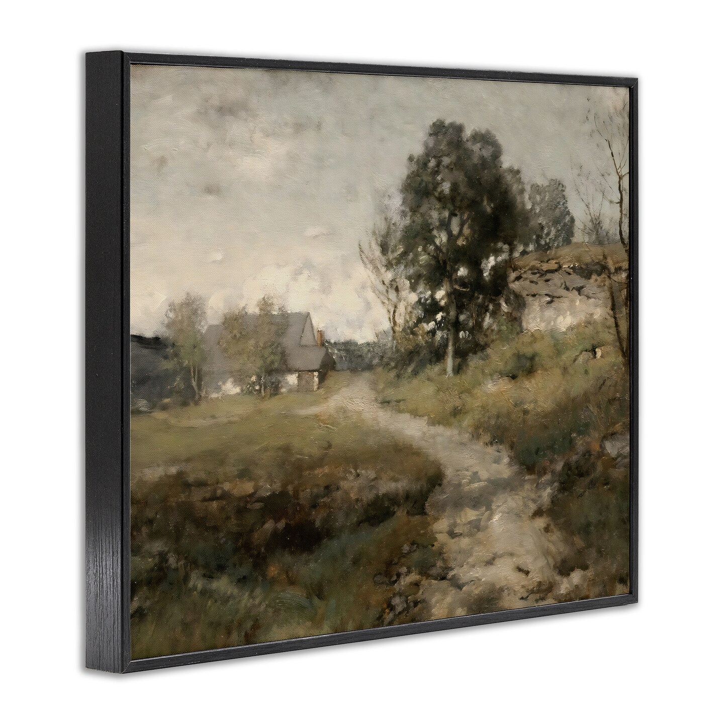 Stupell Industries Vintage Farmhouse Scenic Landscape Framed Giclee, design by Riley B