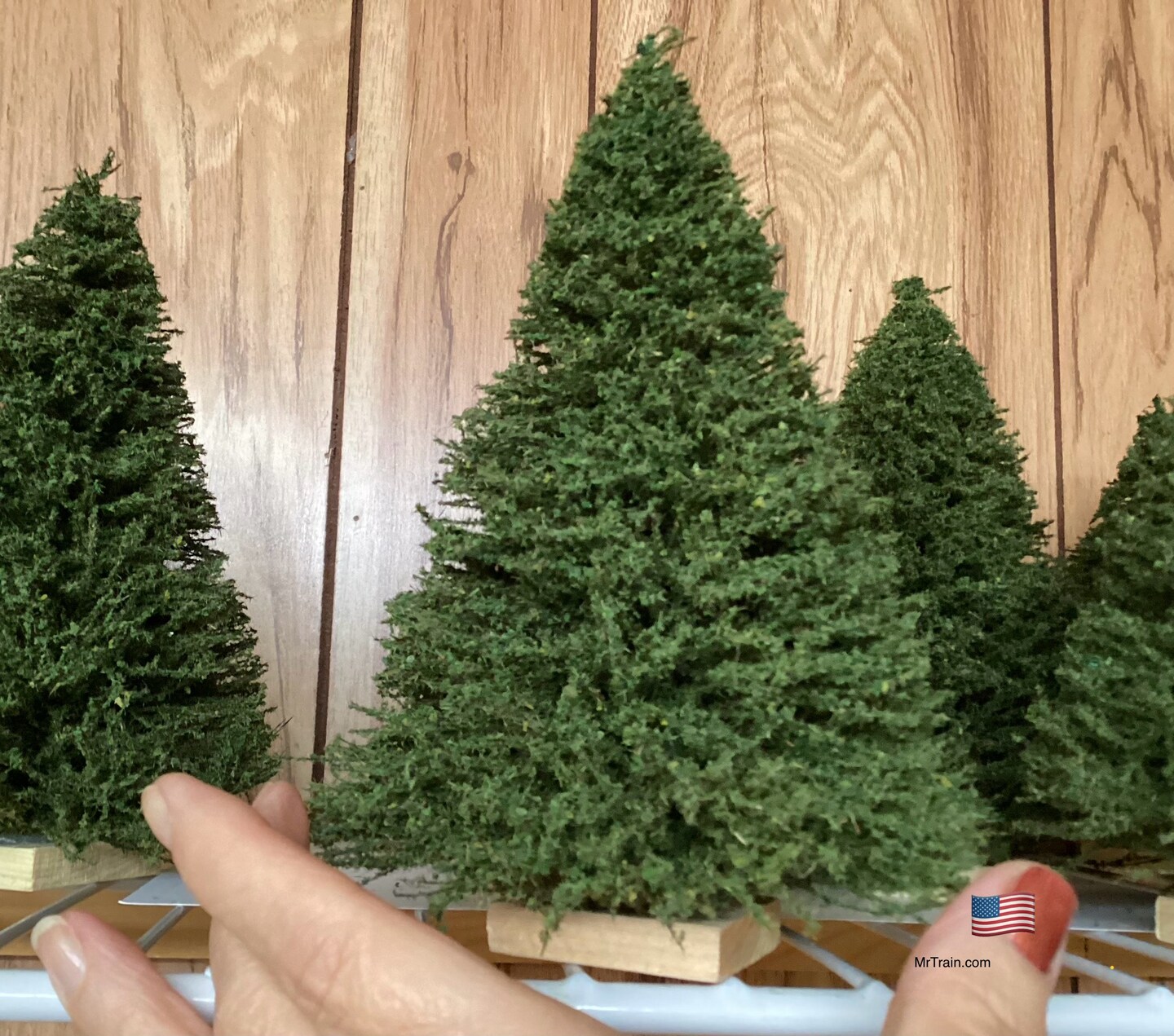 DOLL HOUSE TREE Christmas Pine Tree, 7 inch tall, extra full