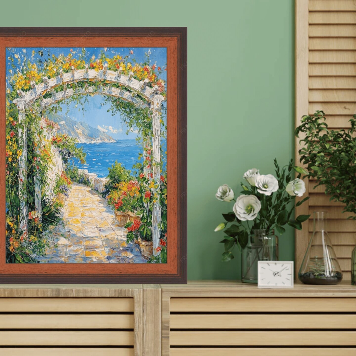 Certificate Glossy Walnut Wood Picture Frame 17x25 frame