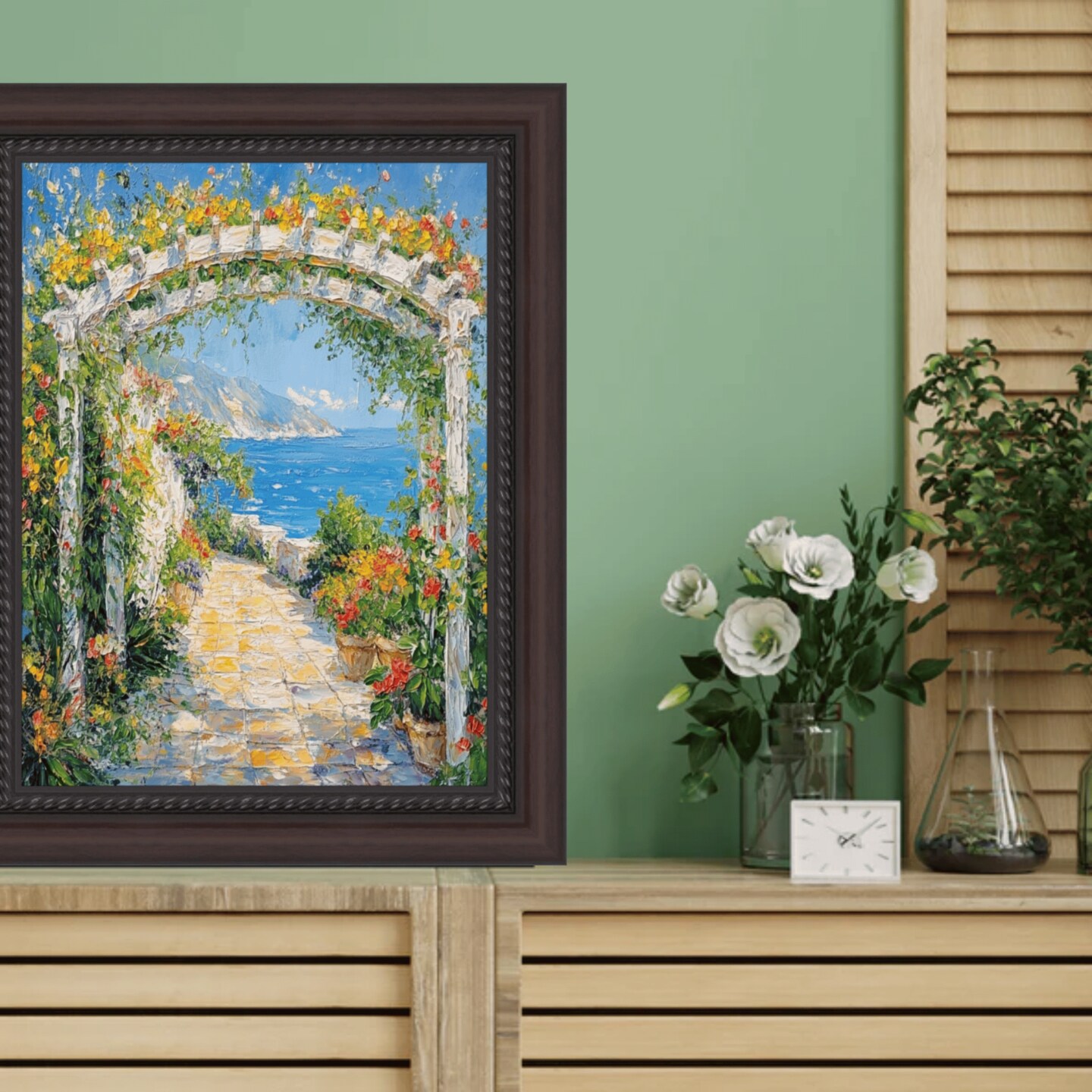 Traditional Diploma Mahogany Rope Picture Frame 13x19 frame