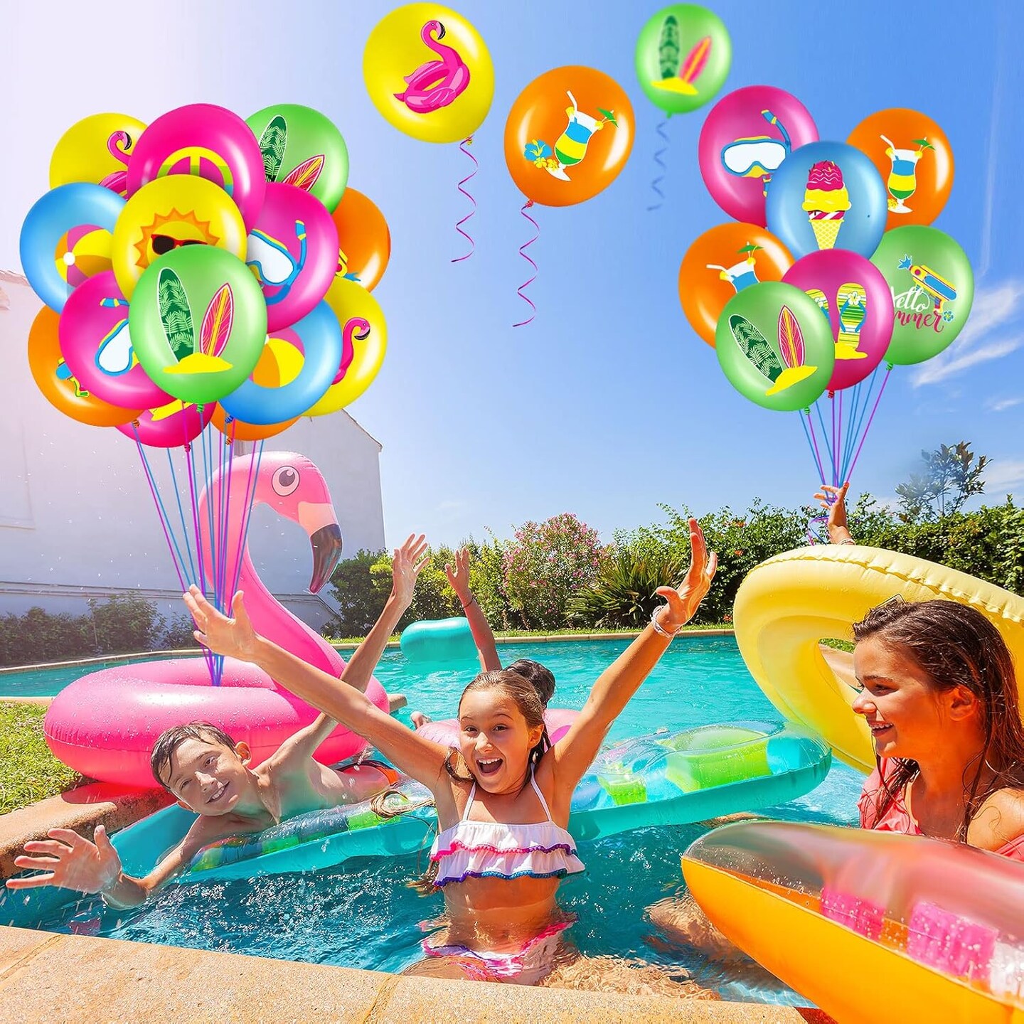 50 Pcs Summer Theme Party Balloons