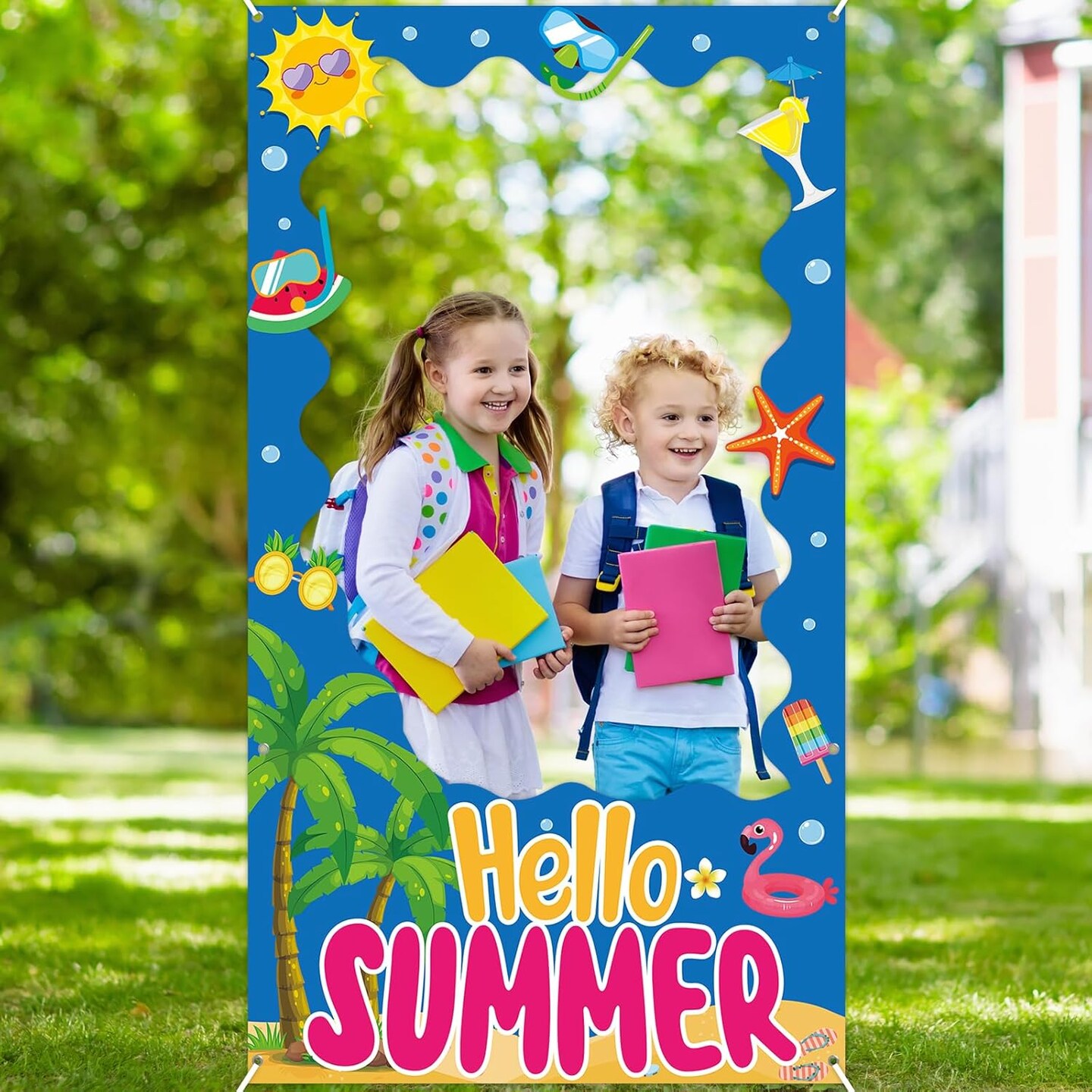 Summer Pool Party Decorations Photo Booth Props