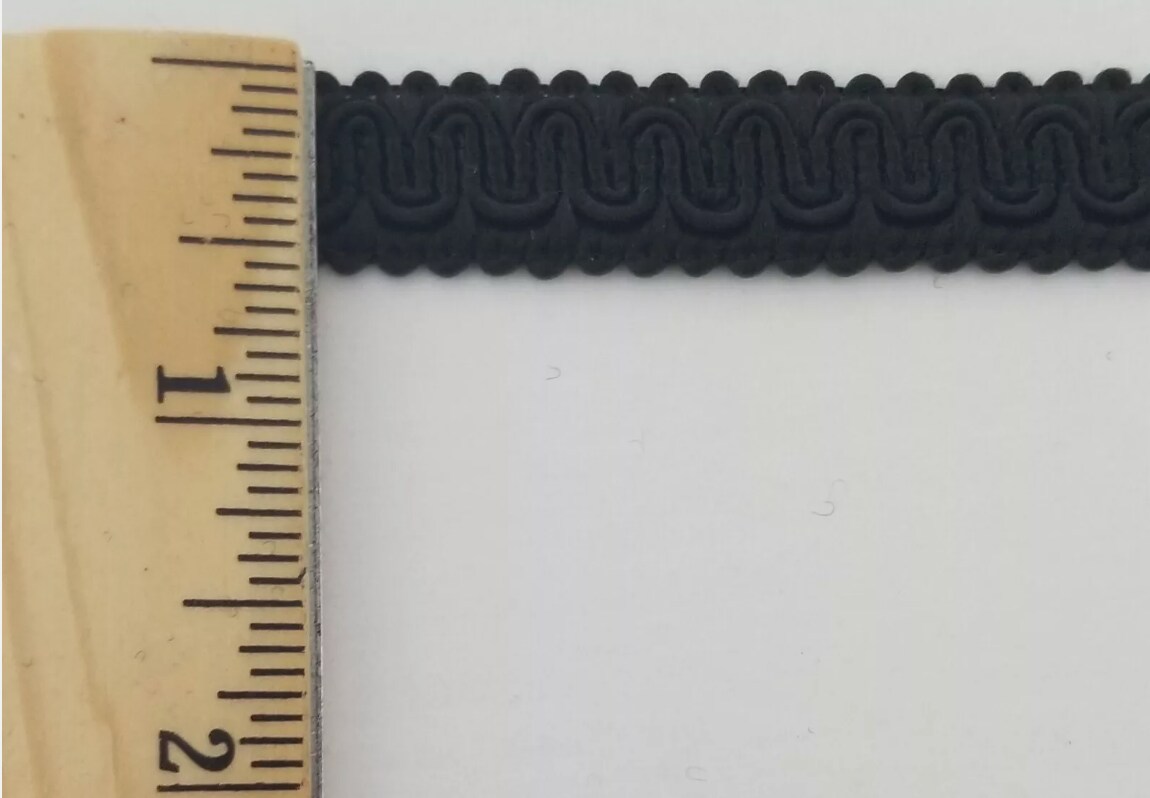 1/2&#x22; Scroll Braid Gimp w/ Backing - 12 Continuous Yards - Many Color Options!