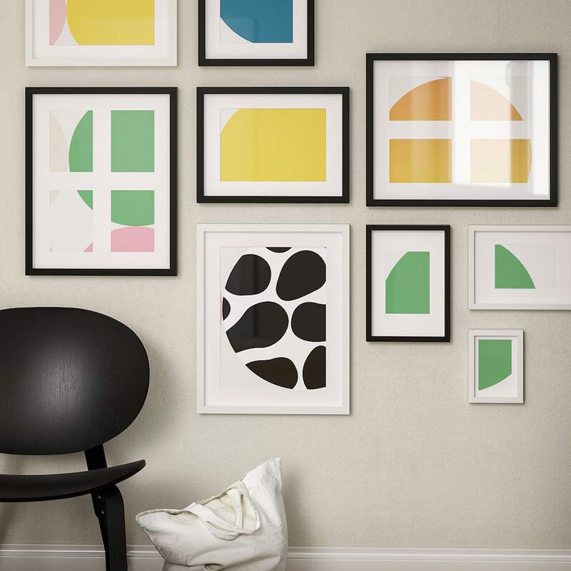 Black Frame for 4 Pictures 15 &#xBE;x19 &#xBE;&#x22;