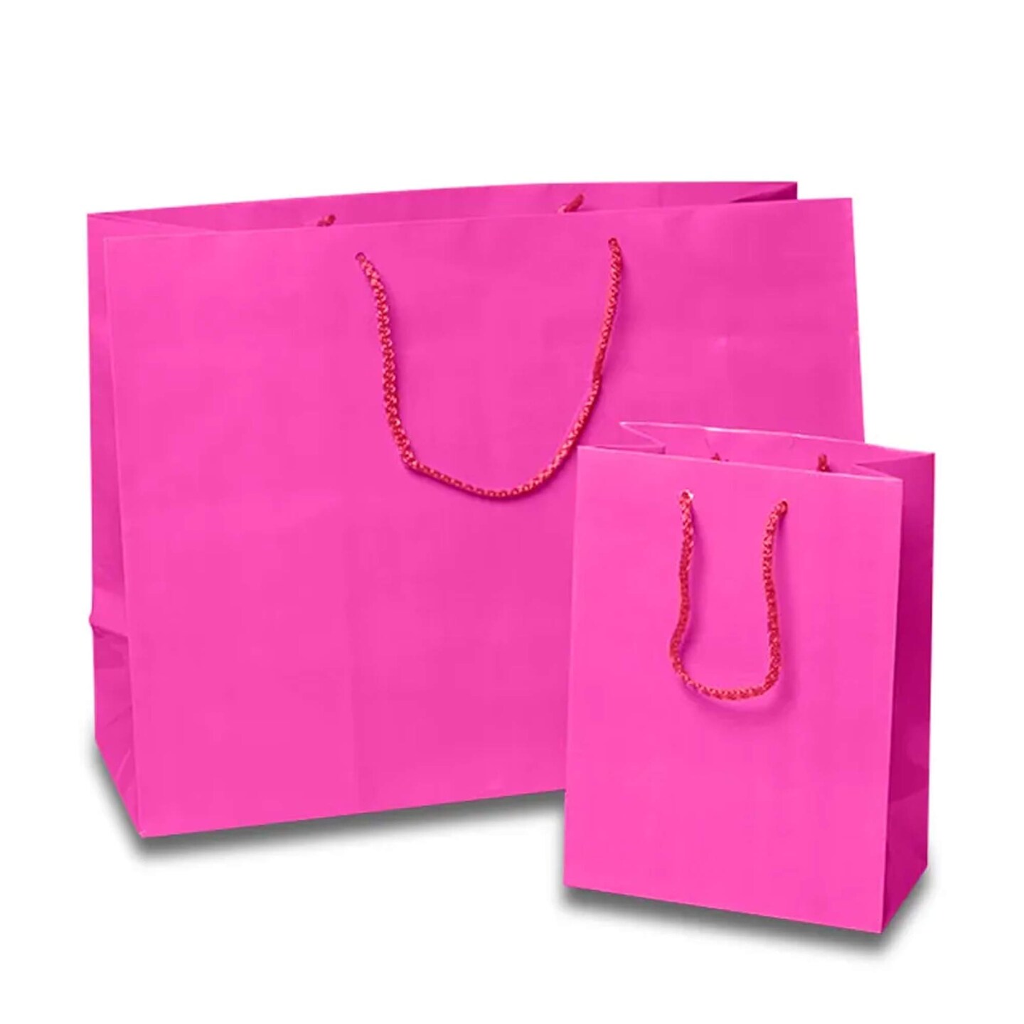 Colored Glossy Mini Totes 12'' x 5 1/2'' x 17'' for Party Favors